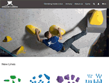 Tablet Screenshot of kingdomclimbing.com